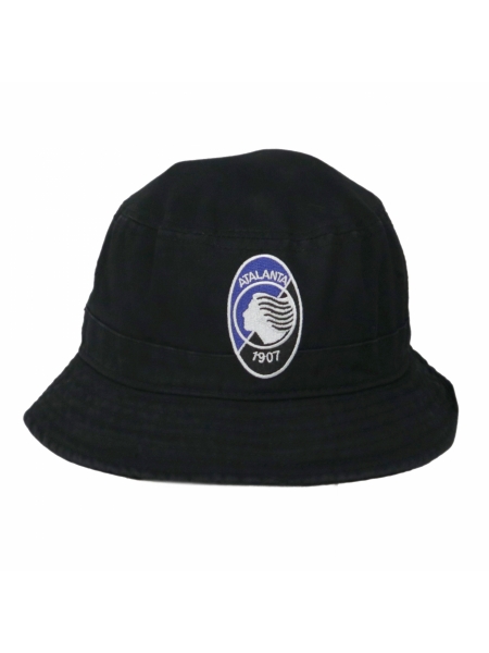Cappello da pescatore nero con loghi ricamati Atalanta B.C.